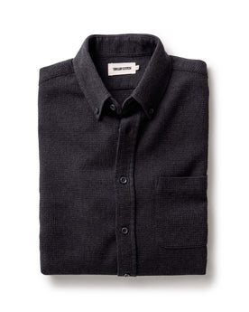 folded flatlay of The Jack in Coal Waffle, Wovens by Taylor Stitch