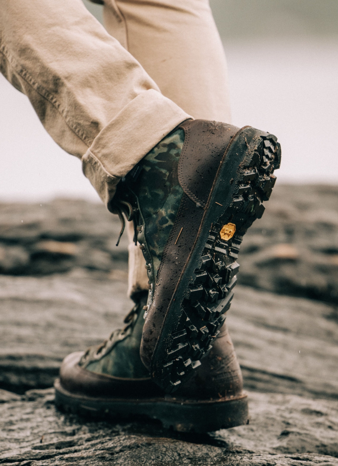 Model walking in The Danner Ridge Boot
